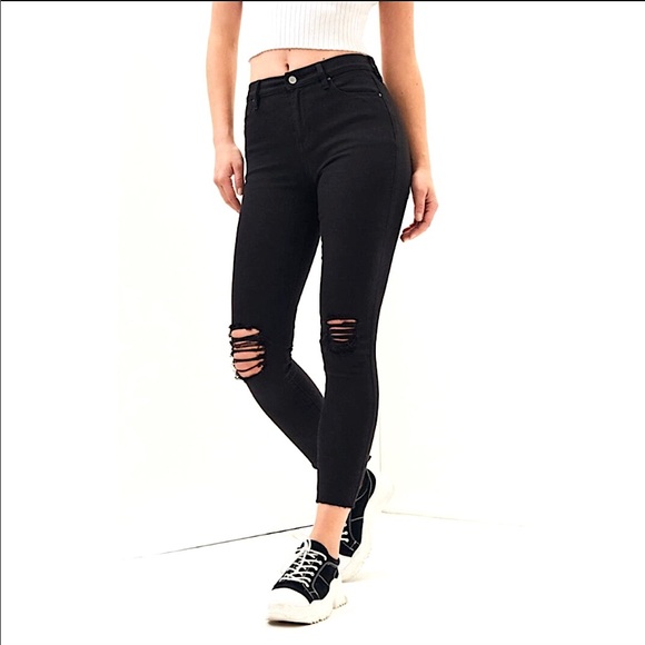 Pacsun High Rise Black Ankle Jeggings - Picture 4 of 16